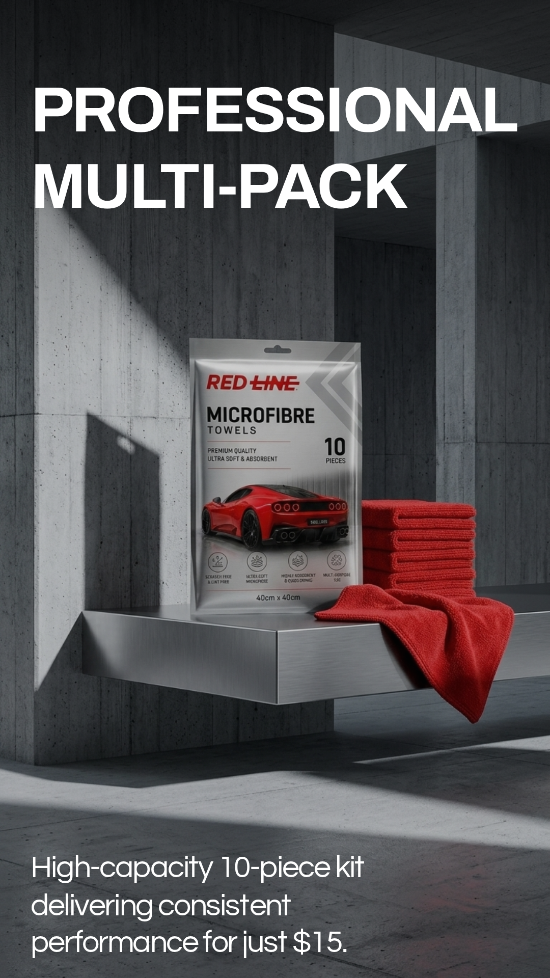 MicroFibre Towels 10-Pack 40x40cm